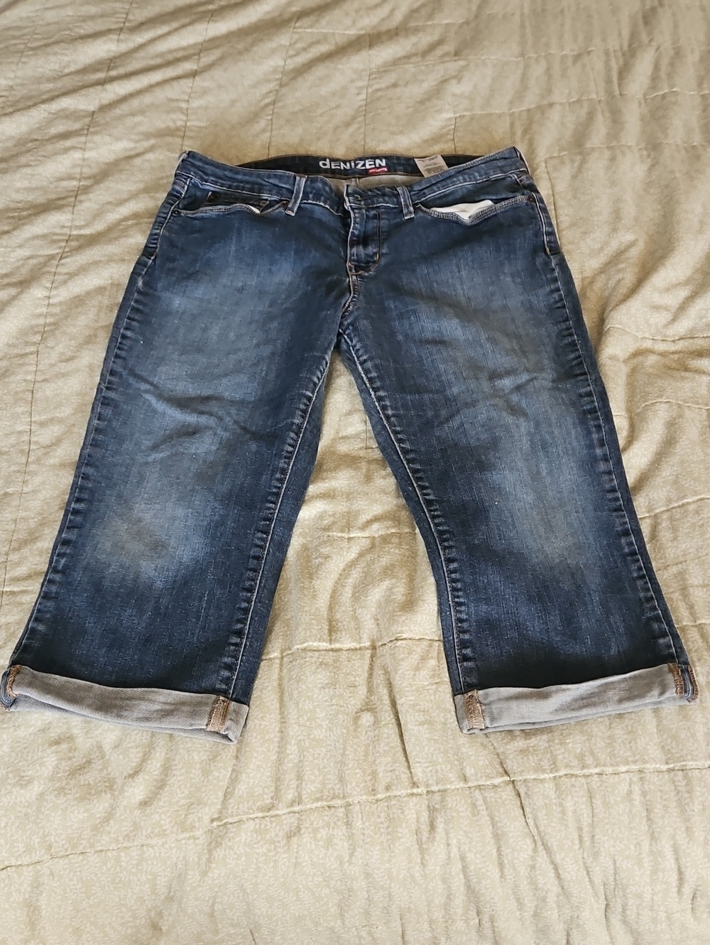 Denizen from Levi's Men's Blue Cropped Relaxed Jeans